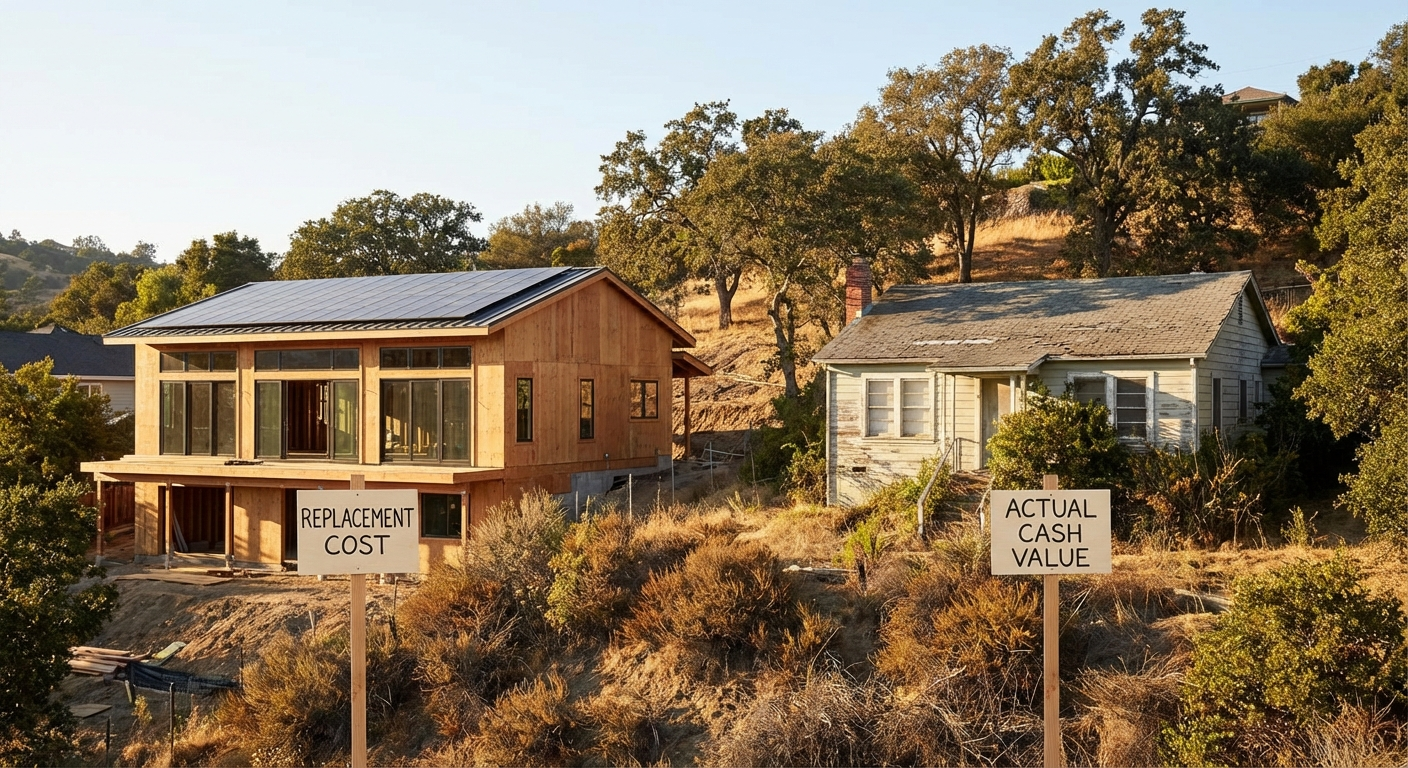 home insurance california replacement cost vs actual cash - California insurance guide