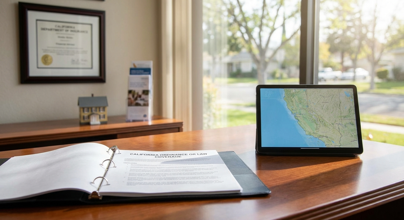 homeowners insurance california ordinance or law - California insurance guide